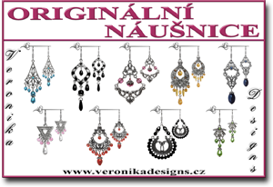 stylove orientalni originalni koralkove nausnice Veronika Designs